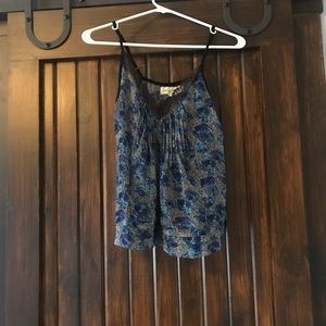 Staring at stars xs see through tank top floral